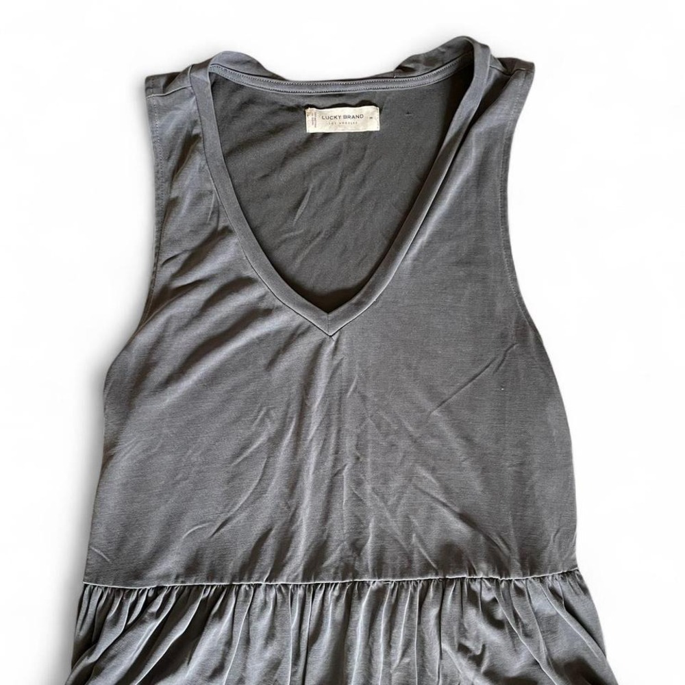 Lucky Brand Gray Boho‎ Empire Waist Tank